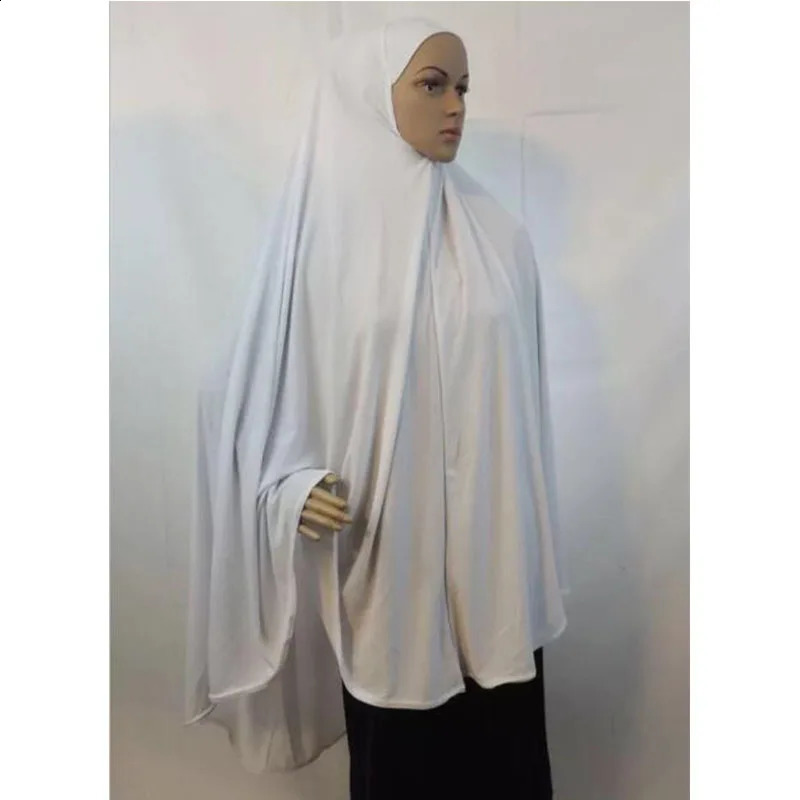Fashion Muslim Hijab Scarf Oversize 120X110CM Khimar Islam Headscarf Hijab Femme Muslim Turban 241227
