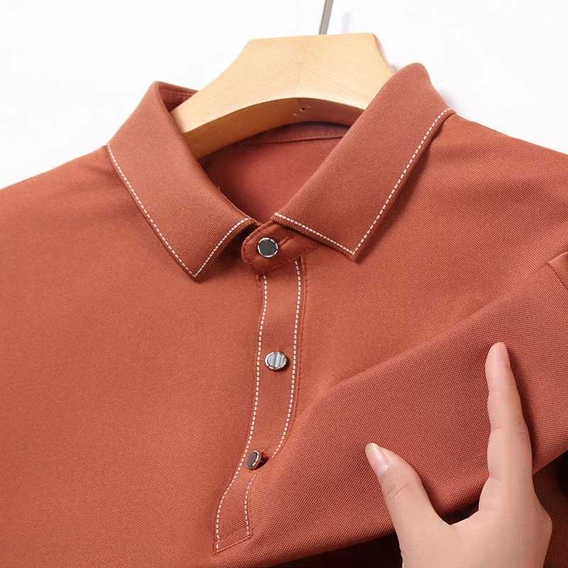 2024 Mens New Solid Color Cotton Business Casual Short sleeved shirt Shirt Fashion Short sleeved Comfortable and Breathable Top X241228