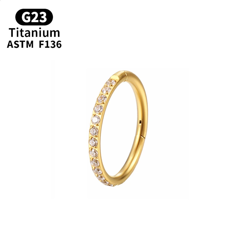 G23 Piercing Nose Ring For women ASTM F136 Body Jewelry Cartilage Tragus Diaphragm Hing Hoop earings 241227