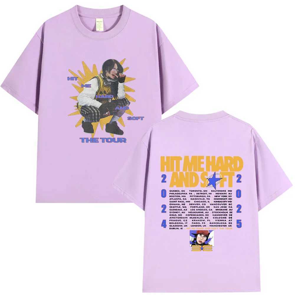 Hit Me Hard and Soft Tour 2024-2025 T Shirt Men Women Fashion Hip Hop T Shirts Cotton Loose Cozy Short Slve T-shirts Fans Gift X2502271