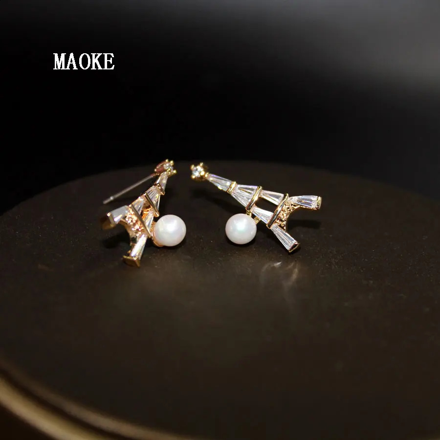 Promotions Japanese and Korean Pop Tower Bead Gold and SV Color Classic Earrings Fashion Jewelry for Womens Gifts 241226