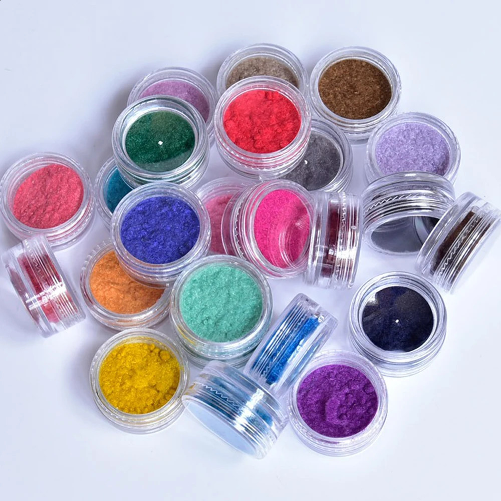24 jars Flocking Nails Multi Colors Velvet Powder Dust Cashmere Nail Art Pigment Fuzzy 3D Chrome Soft Powders dhd5w 241223
