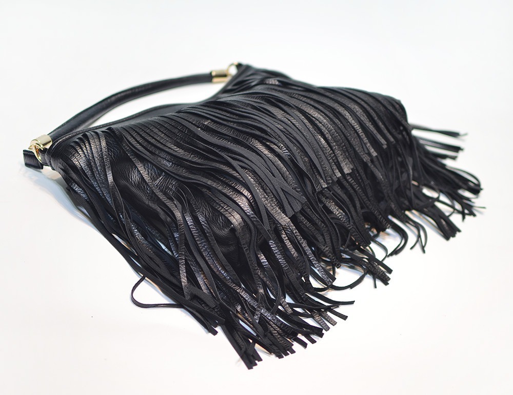 Fashion American Fringe Lady Purse Women Shoulder Bag Female PU Leather Handbags Crossbody Office