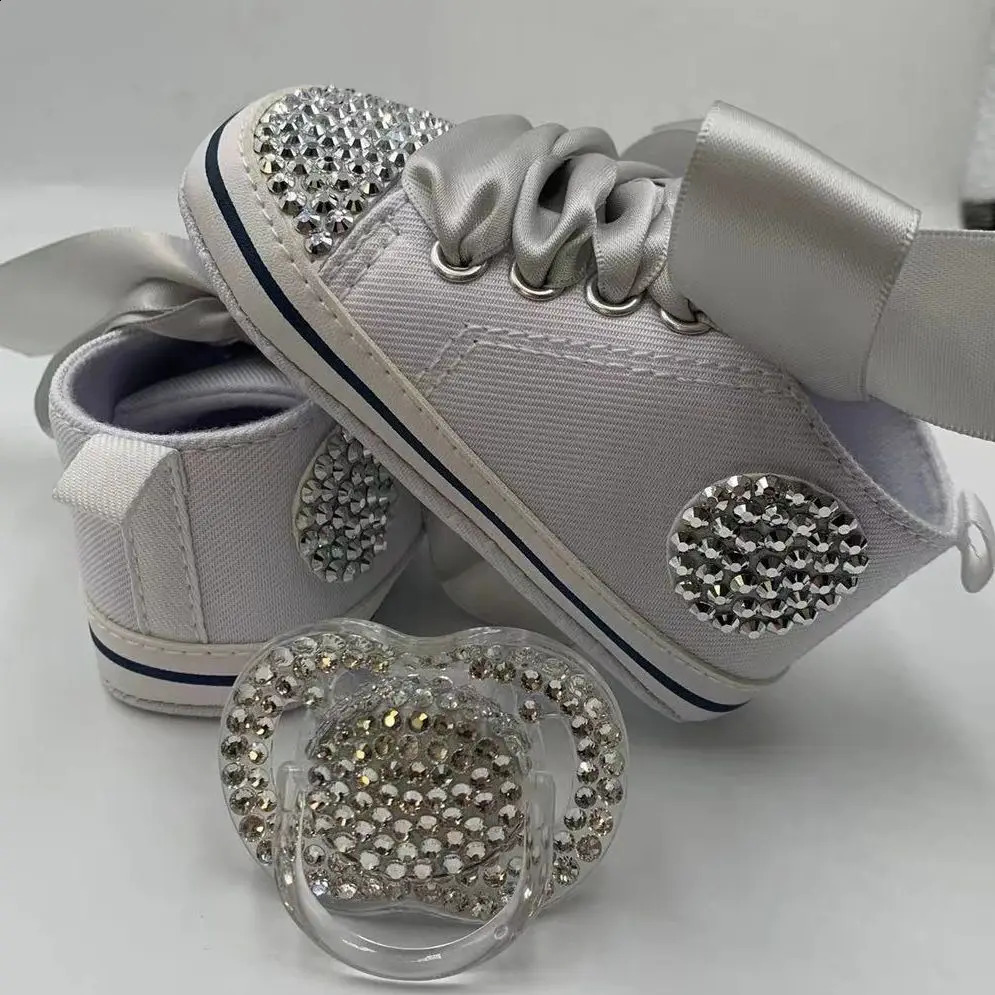 Toddler Shoes Canvas Sneakers born Baby Boy Girl Rhinestone Bling Diamond Infant Shoes 241228