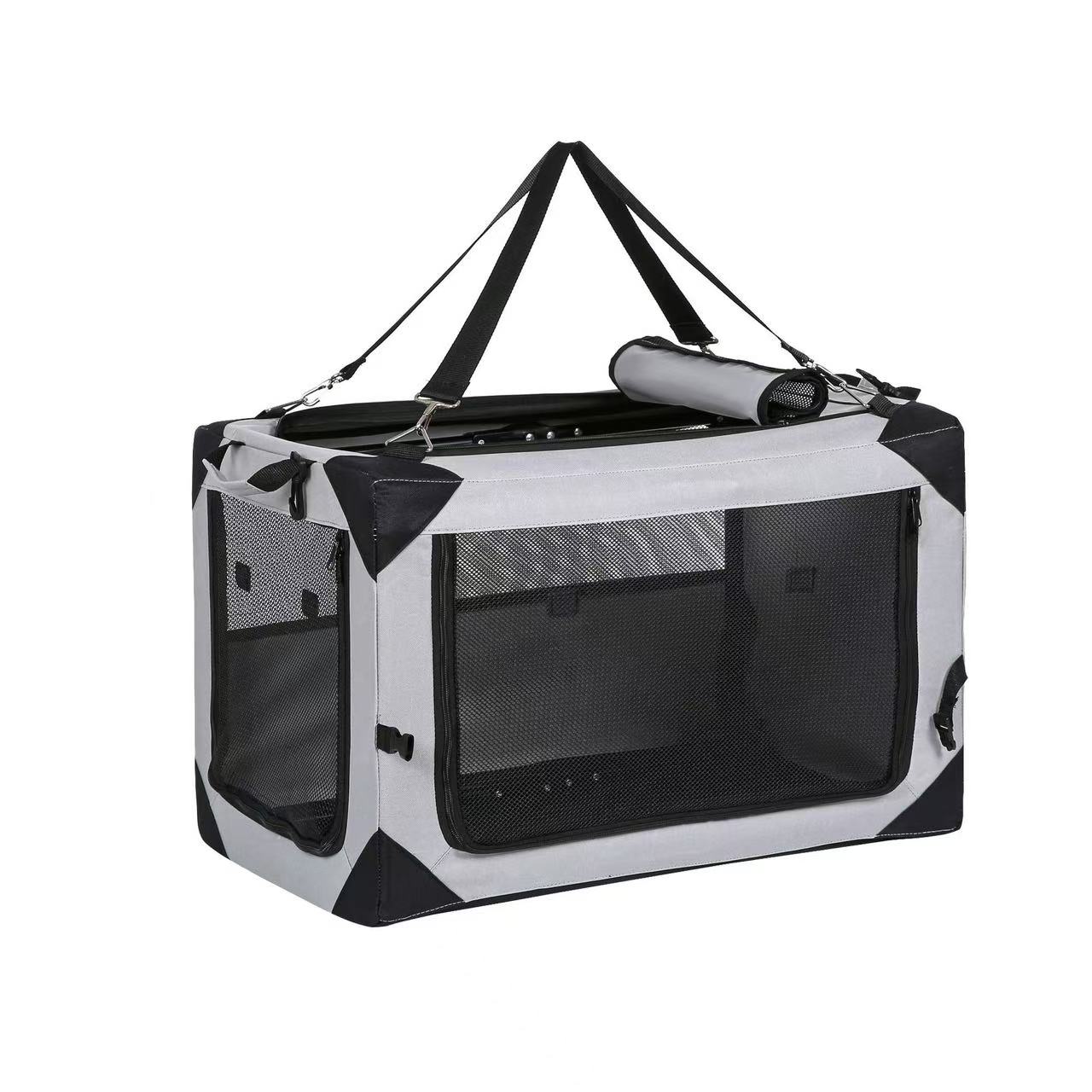 Car cage for outdoor use, portable folding cage, cat cage, dog cage, cat nest tent, medium-sized dog, golden fur, teddy bear, pet box