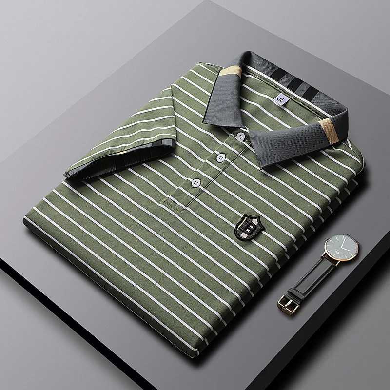 shirt shirt men Summer new high quality Mens short-sleeved shirt shirt Cotton stripe Mens business casual shirt shirt M-4XL 3661 X241228