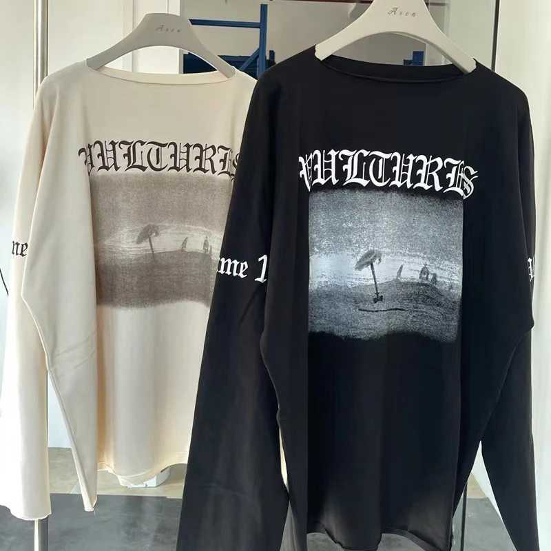 New Dragon Slved Vultures YZY T-shirt Mens casual couple digital printing oversized top X2412281