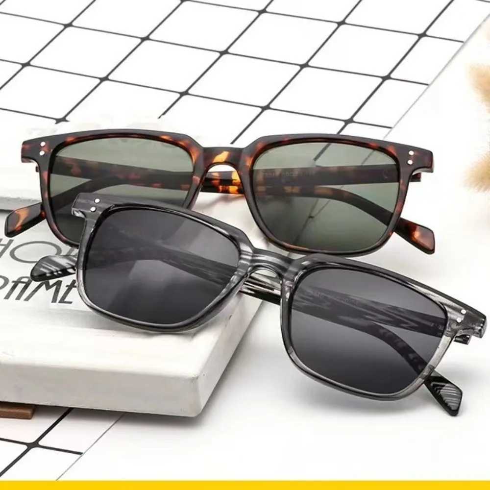 New Fashion Square Driver Sunglasses Men Vintage Shades Male Sun Glasses Brand Design Mirror Retro Oculos De Sol Masculino GafasXJ241228