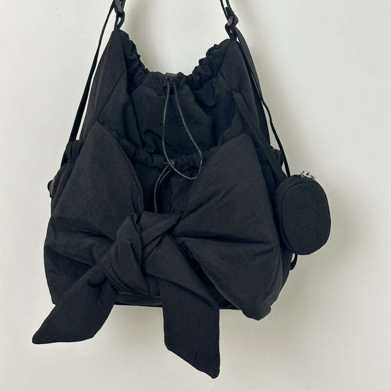 New Korean Niche Design Bow Casual Backpack For Women, Large Capacity Single Shoulder Tote Bag, Crossbody Bag