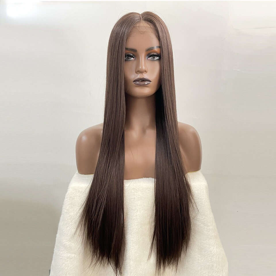Front Lace Xuchang Rebecca Wig, 30 Inch Long Straight Synthetic Headband, Wigs Kq2 Kq2