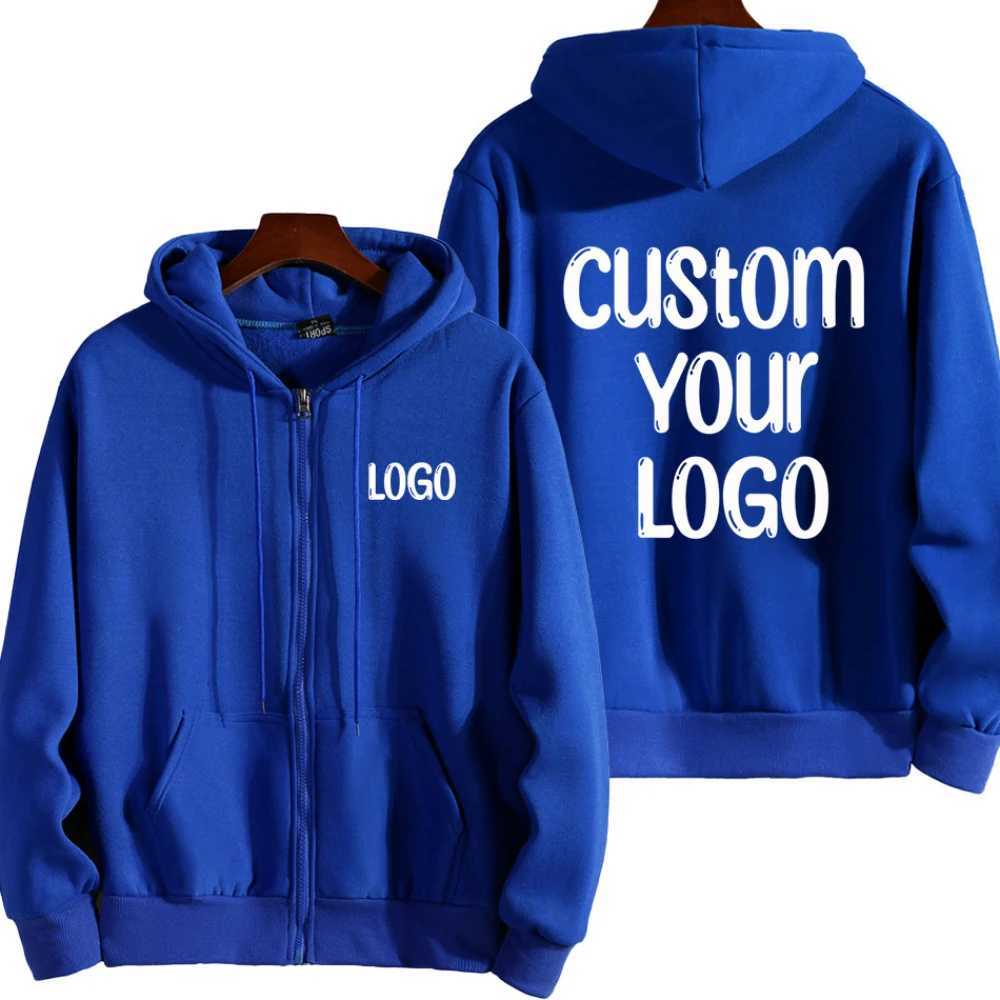 2024 Autumn Winter Mens Zipper Jacket Casual Street Clothing Hoodie Jacket Customized Mens Hoodie Womens Loose Coat X241228