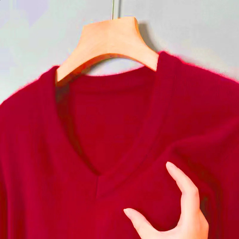 High quality wool sweater for men 100% pure wool thick and warm half pleated collar round neck winter knitted bottom and floral mens top 241227