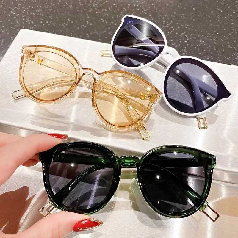 Fashion Sunglasses Girls Boys Brand Round Vintage Children Sun Glasses Baby Shades Mirror Goggles Eyeglasses UV400 Eyewear DecorXJ241228