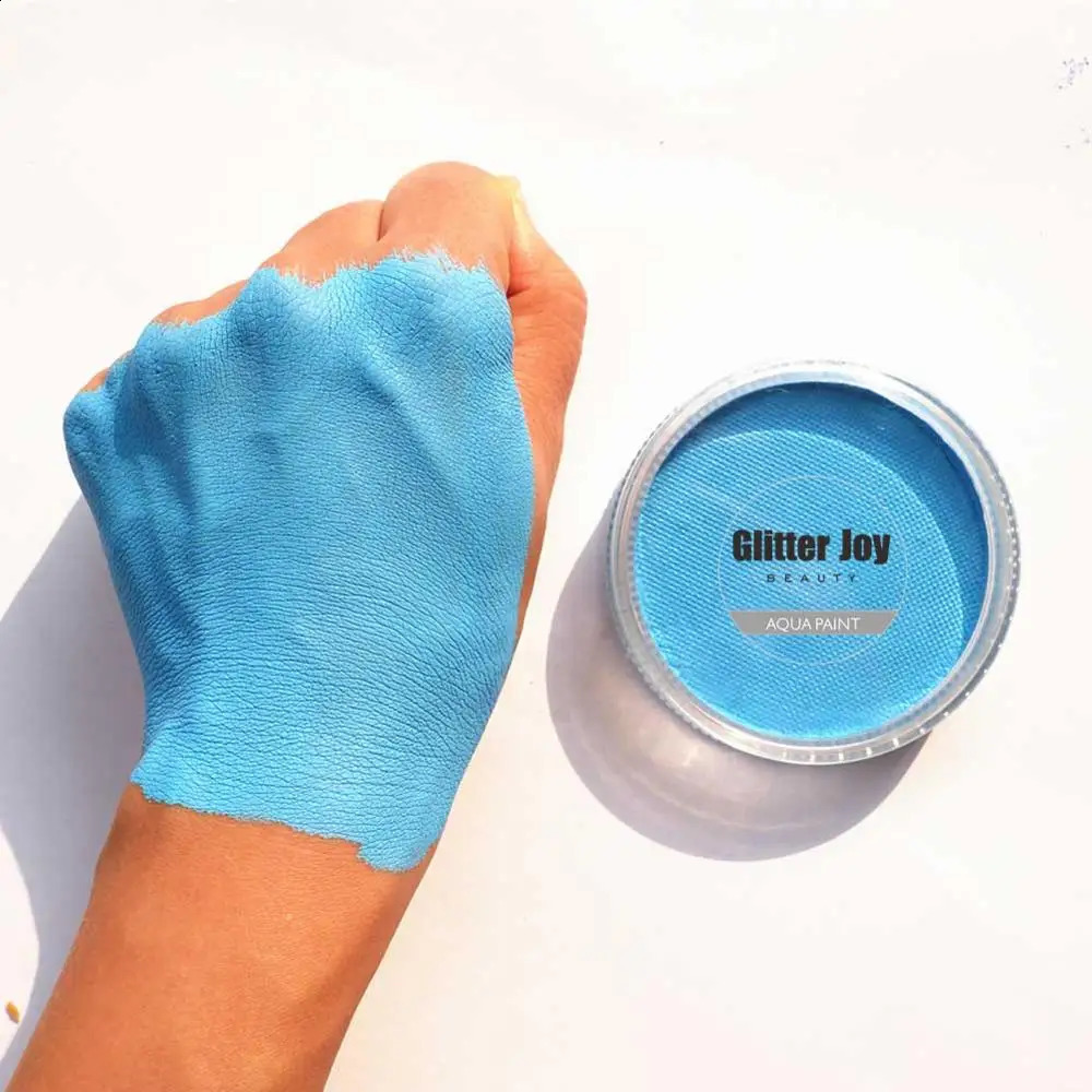 30gpc GlitterJoy Water Activated Face Body Painting Makeup Pigment For Cosplay Festival Halloween Costume 241224