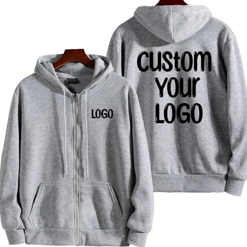 2024 Autumn Winter Mens Zipper Jacket Casual Street Clothing Hoodie Jacket Customized Mens Hoodie Womens Loose Coat X241228