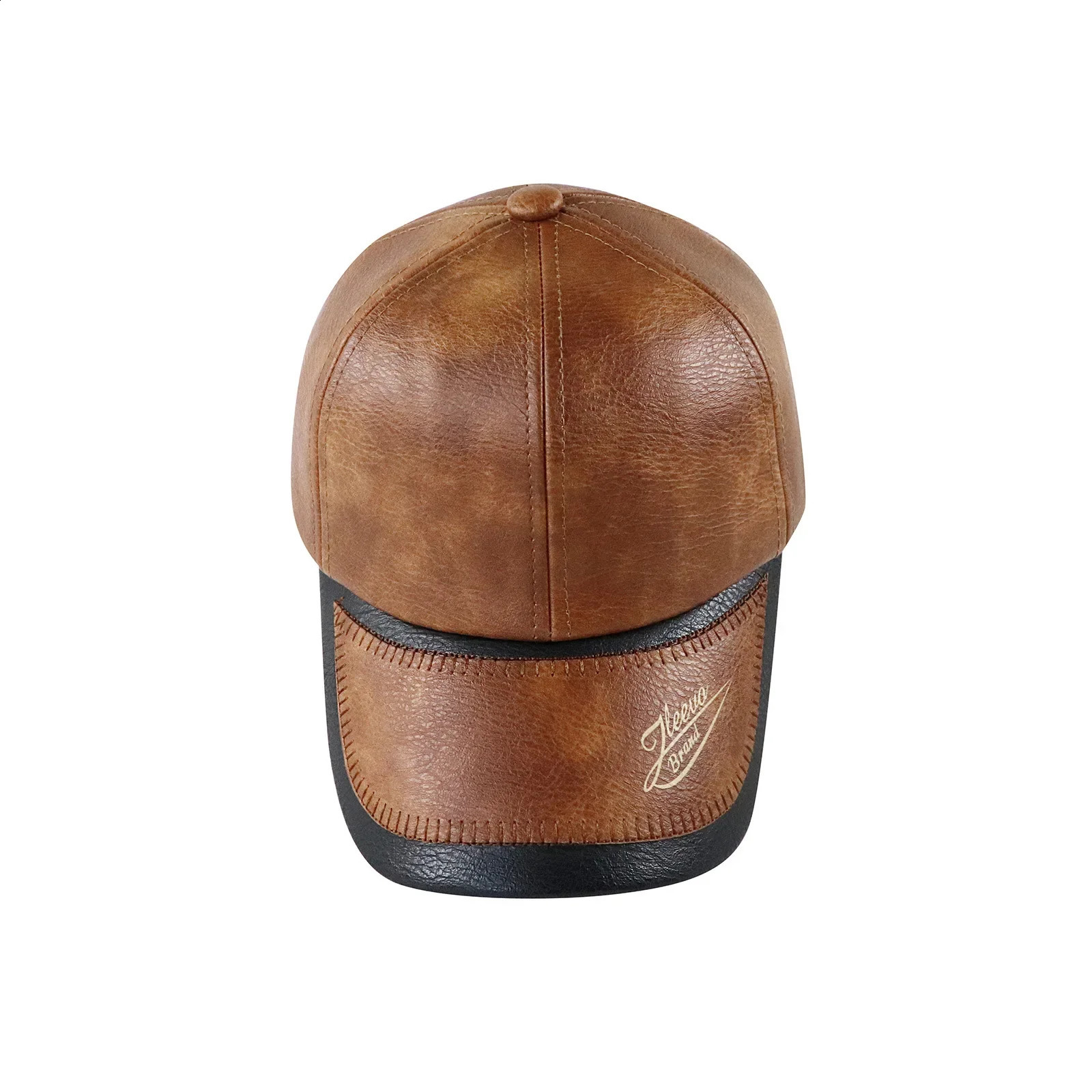 Dad Winter Wind Proof Warm Leather Baseball Cap Male Outdoor Casaul PU Hat Man Velvet Caps 56-60cm 241227