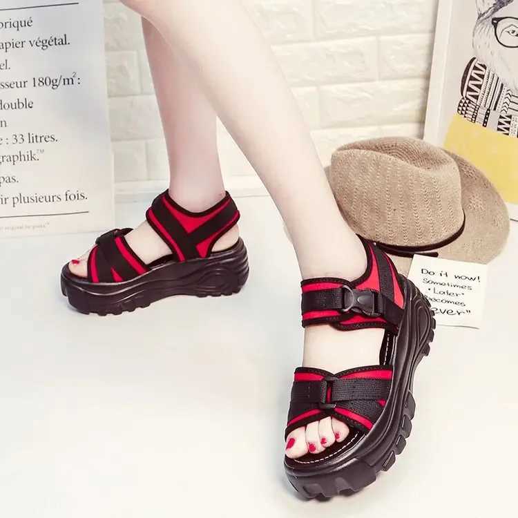 new designer sandals high quality summer platform for women with raised wedges M241227
