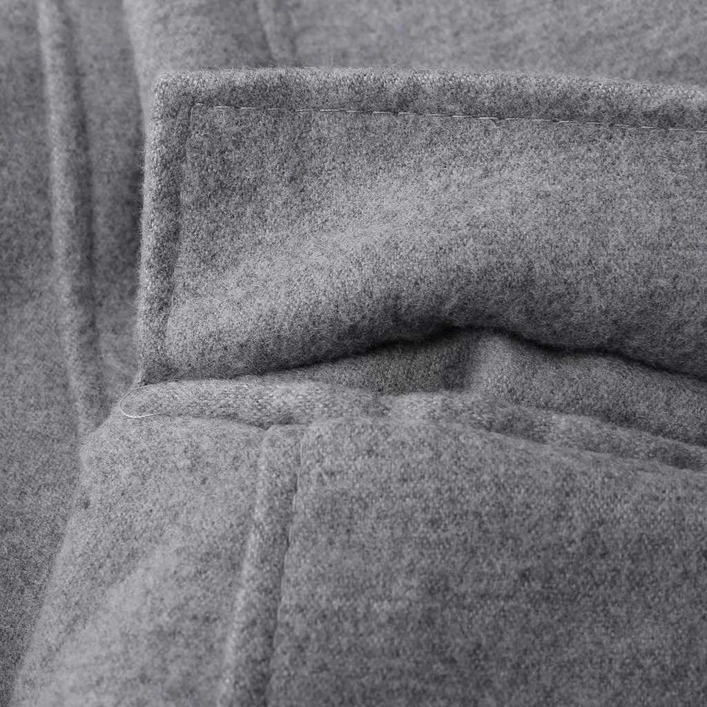 Winter mens coat retro long trench mens lapel coat mens cardigan coat mens cardigan solid windproof clothing W241228