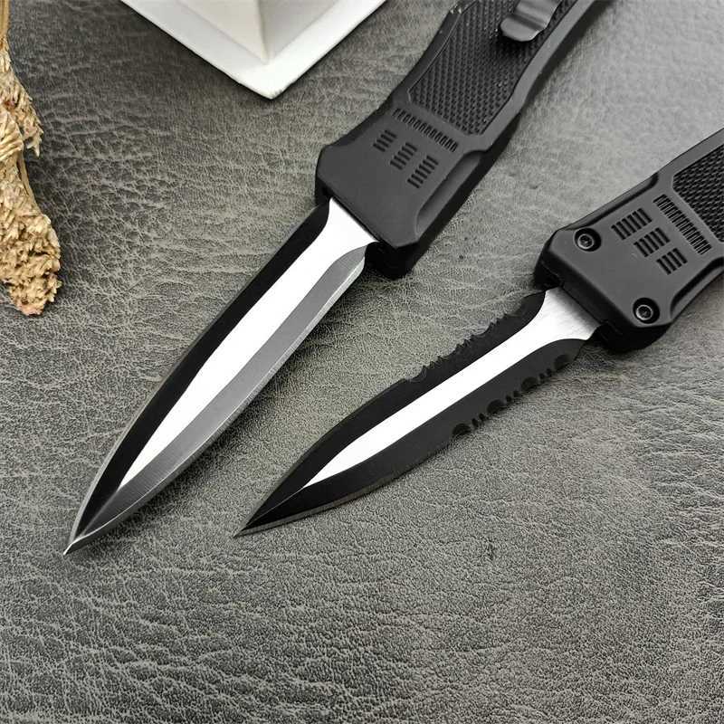 Tactical Mini Pocket Knife 44C Steel Blade Zinc Alloy Hand Everyday Carry Self Dense Hunting Cam Tool Man GiftXJ241228