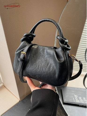 New cross-border high-end women's bag, fashionable and versatile shoulder bag, crossbody bag, stylish commuting pleated handbag wholesale swissmi