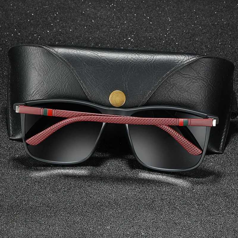 New Polarized Sunglasses for Men TR90 Fashion Luxury Designer Sunnies for Women Colorful Film Anti UV Outdoor Sun Eyeglasses W241228