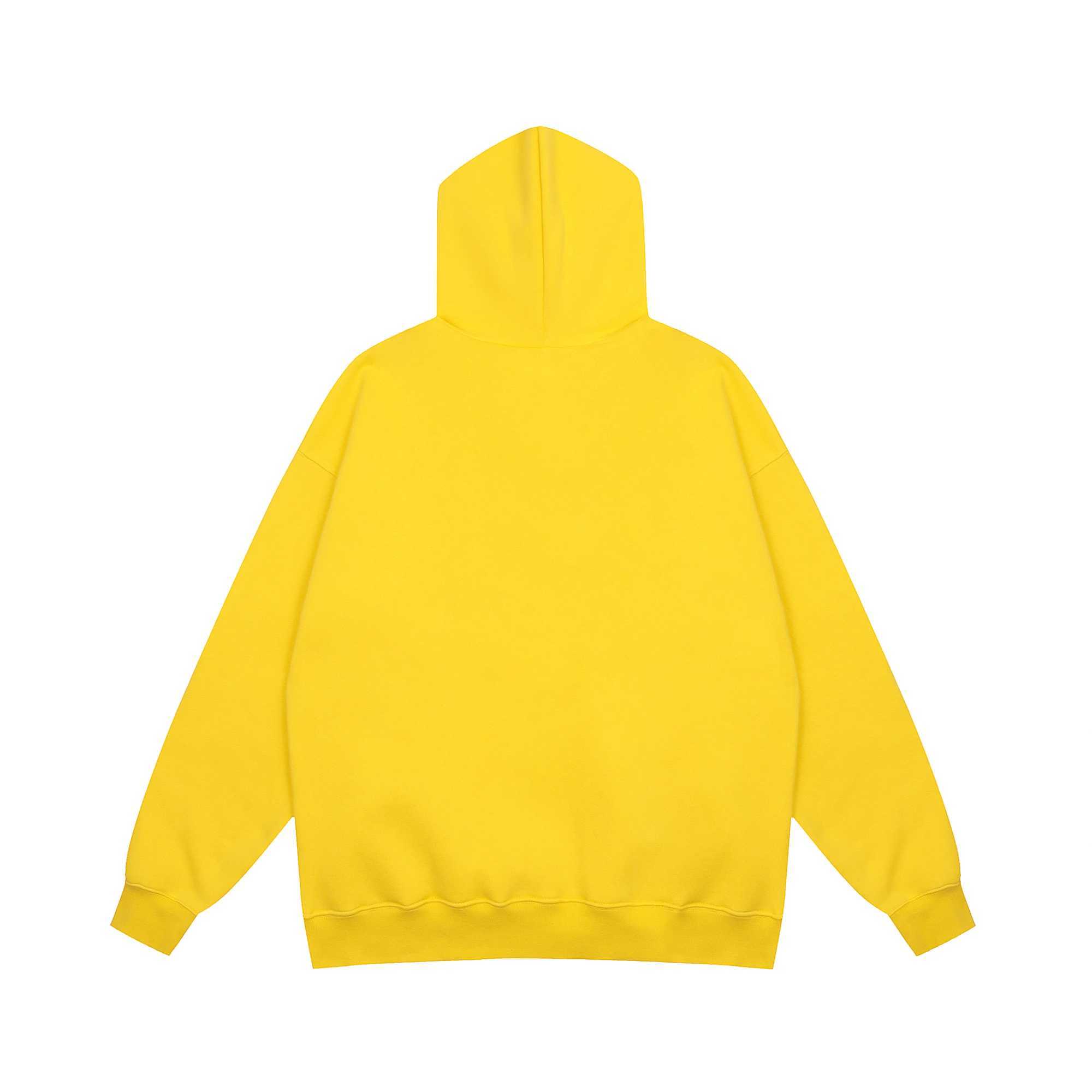 2023fw Yellow Hoodie Men Women 1 1 Puff Print Must Be Born Again Hoody Hip Hop Pullovers CPFM Sweatshirts X241228