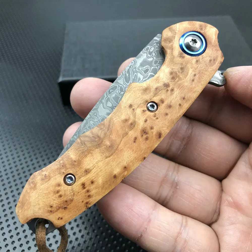 TRSKT Flipper Folding Knife Tactical KnivesCam Hunting KnifeSharp VG10 Damascus KnifeOutdoor Edc Tool DropshipXJ241228