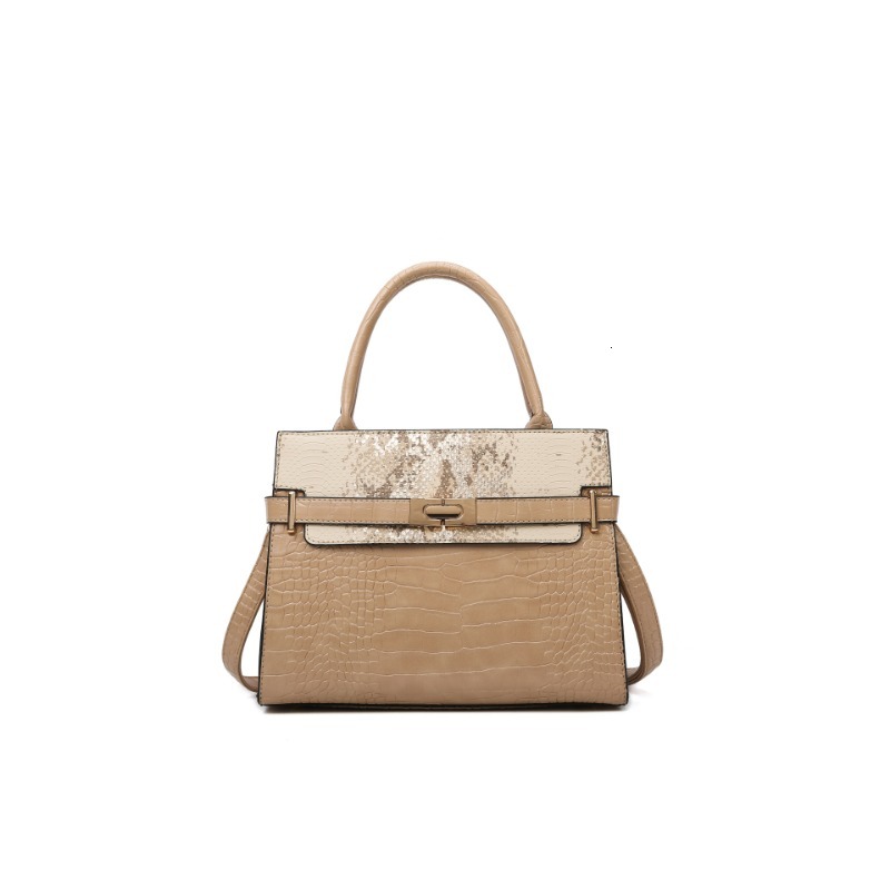 Crocodile Pattern Fashion Shoulder Designer PU Leather Crossbody Bag Women's Large Handbag