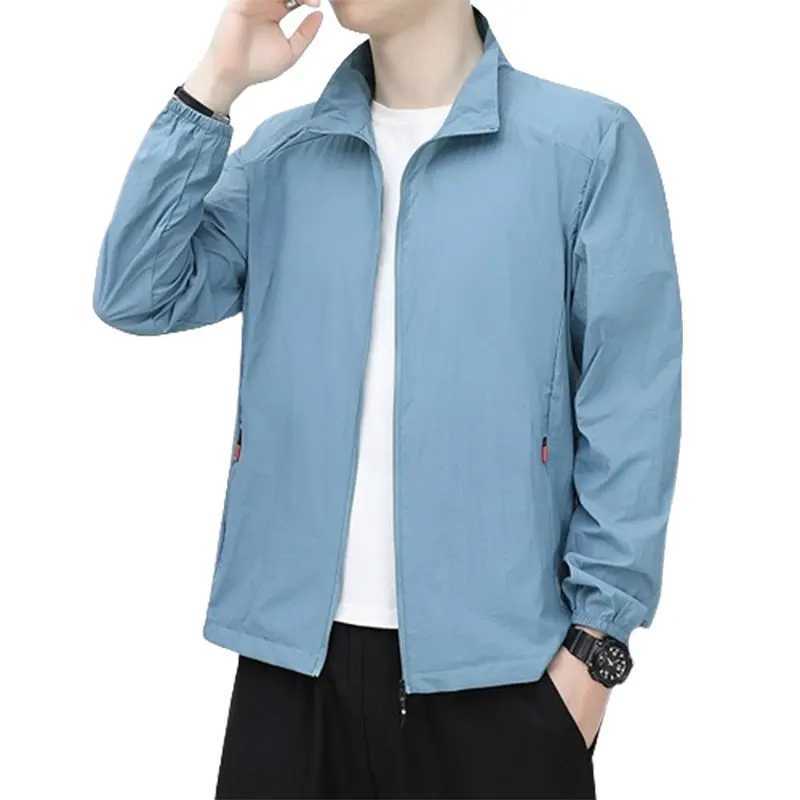 Elegant Fashion Harajuku Slim Fit Clothing Mens Loose Casual All Match Tops Solid Zipper O Neck Cardigan Long Sleeve Outerwear W241228