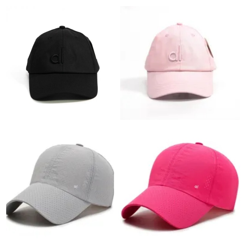 A-88 womens yoga Designer Ball Cap Yoga Baseball Hat Summer Women Surround Head Show Face Small Colourful Sunvisor Hats Wear Duck Tongue Caps for Travel