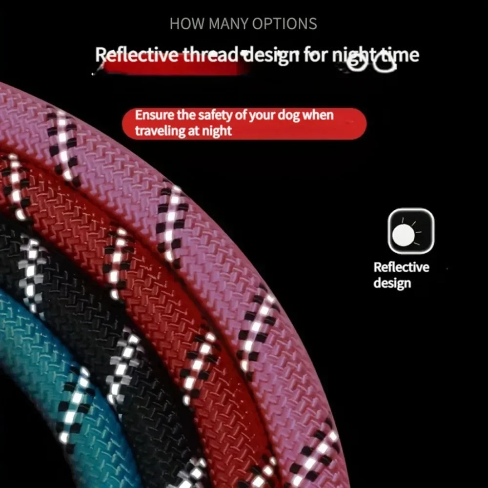 dog tow rope Leash Explosion Proof Punch P Leash Retractable Dogs Walker Dog Training Chain Small Medium Large Leash 241225