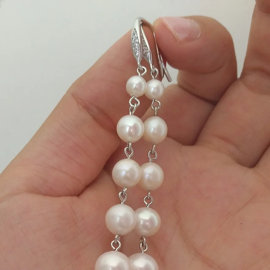 Apply Any Occasion 5-9MM south sea white natural pearl earring hook What you see is what you get 241226