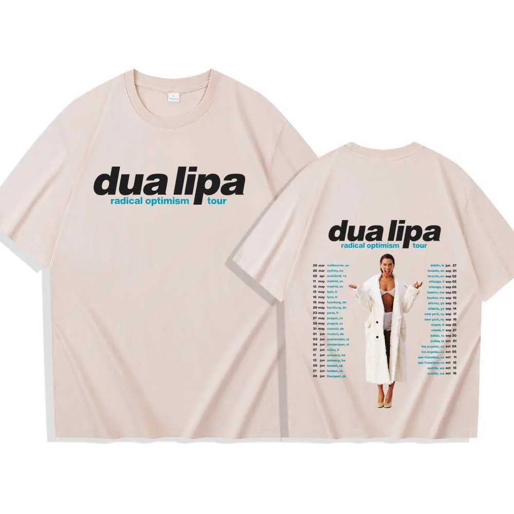 Two-Piece Radical Optimism World Tour 2025 Short Slve T-shirt Man Women Harajuku O-neck Summer Casual Shirt X241228