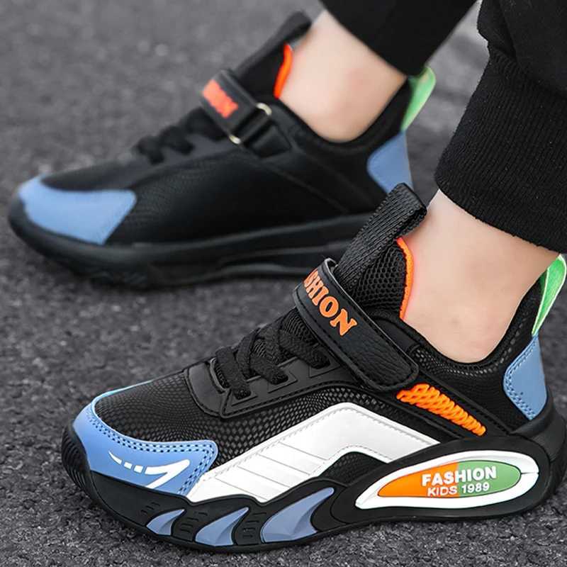 Childrens Casual Shoes Fashion Mesh Breathable Running Shoes Field Cushioning Sports Basketball Shoes for Kids Sneakers W241228