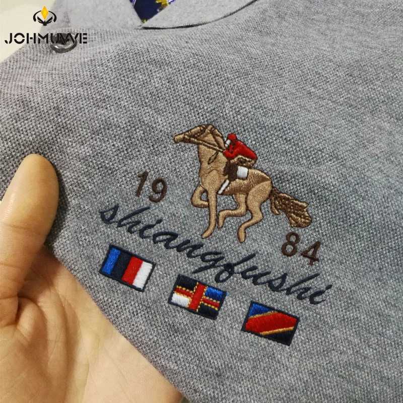 Mens casual and fashionable shirt shirt breathable and comfortable embroidered top X2412281