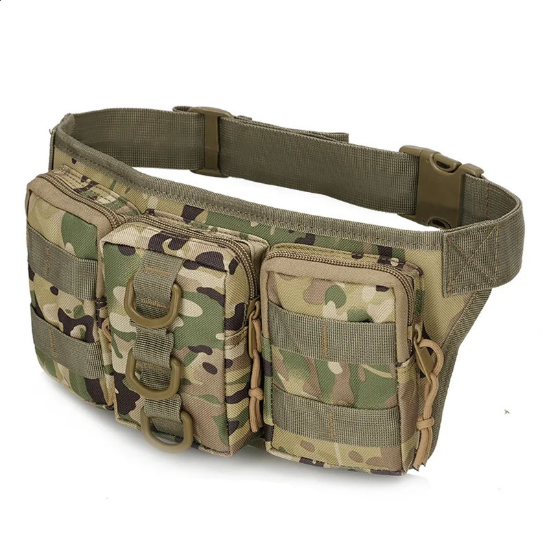 Utility Sports Men Waist Fanny Bag Pack Pouch Edc Camping Hiking Climbing Hip Bum Belt Bag Outdoor Molle Waist Bag 241228
