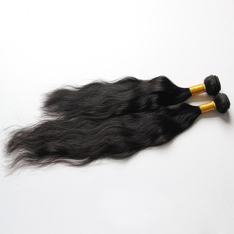 Brazilian Malaysian Indian 100% Human Hair Natural Wave 3 Bunldes Hair Wefts Natural Color 10-30inch