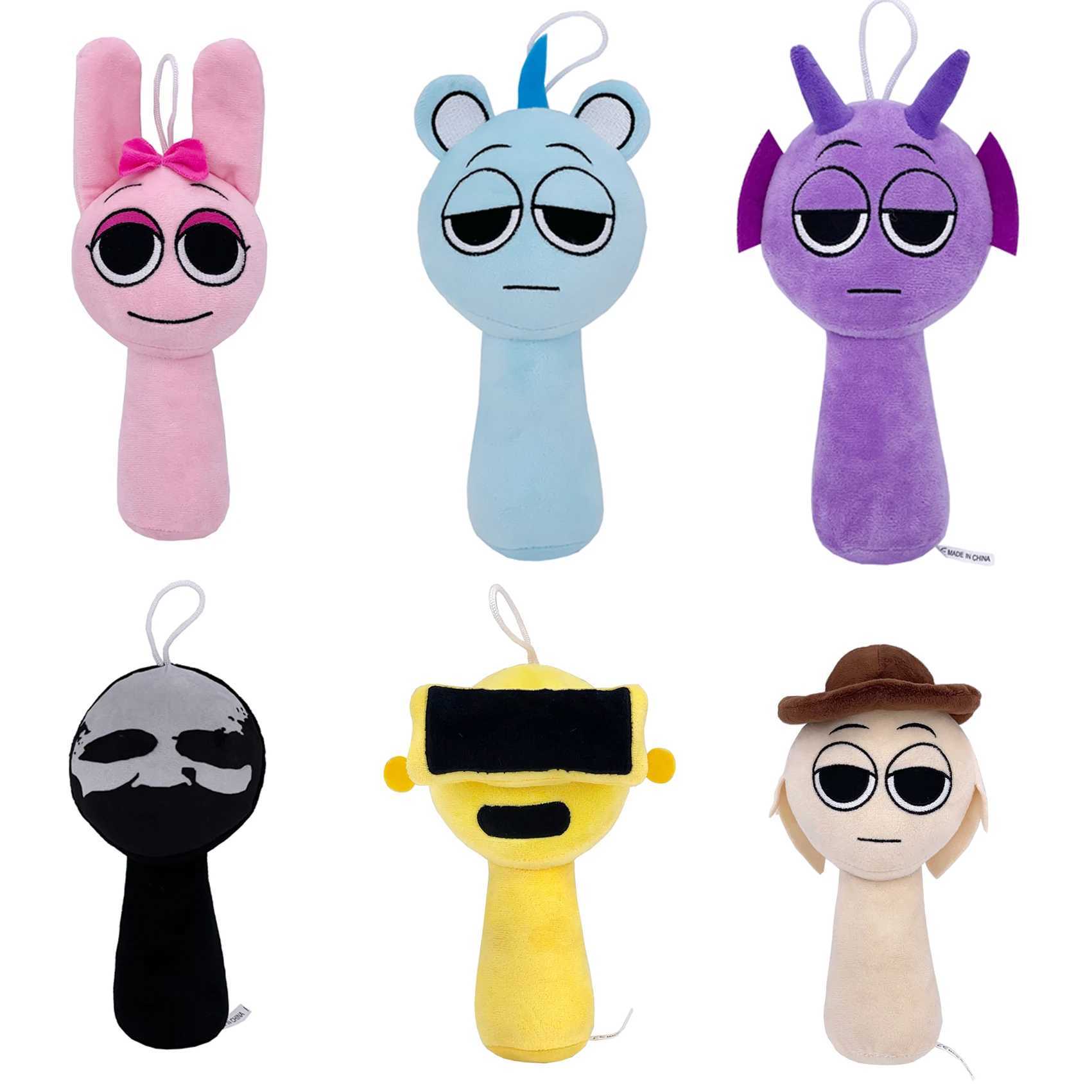New Sprunki Plush Cartoon Soft Stuffed Pillow Dolls Ornament For Kid Dolls Plush Toys Christmas Customized Gift X241227