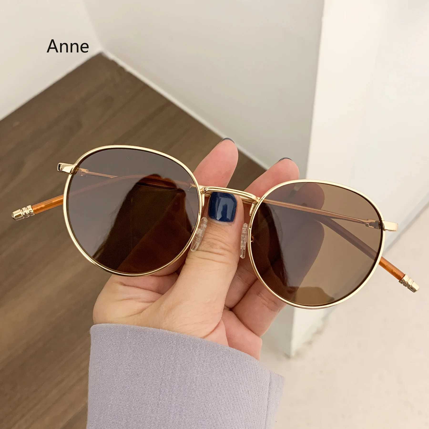 Classic Polarized Sunglass Designer Luxury Brand Round Sunglasses For Men Women 2023 Retro Sun Glasses Male Vintage Shades UV400 W241228
