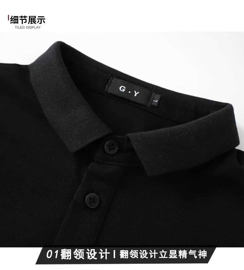 Summer mens striped color fashionable mens short sleeved shirt T-shirt mens printed shirt T-shirt mens casual collar T-shirt X241228