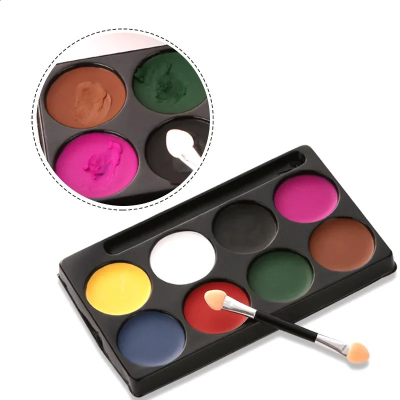 Body Face Painting 8 Color Halloween Makeup Paint Kid Face Paint NonToxic Face Paints Tasteless Safe Oil Paint Halloween Makeup 241224