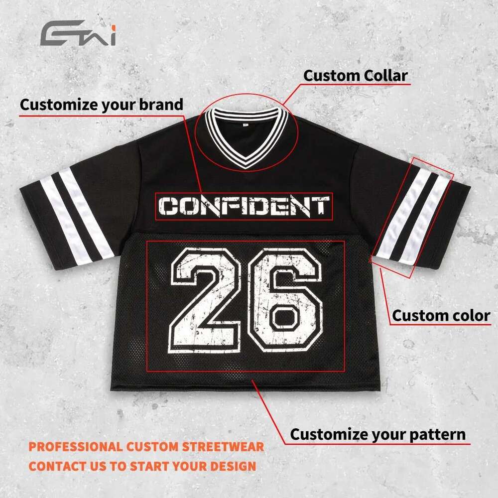 Wear | and Wide American Mesh Shirt T-shirt High Quality Trendy Brand Contrast Short Sleeve Men's T