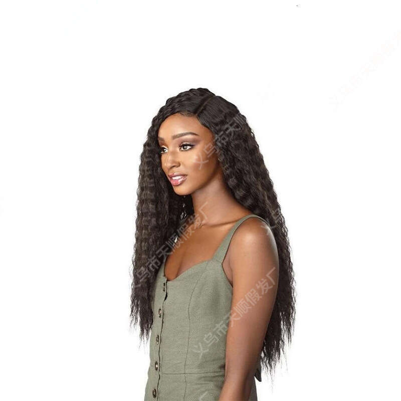 New Women's Wig With Split Long Tube Wound Small Curly Hair, Synthetic Headband Wigs Kq2 Kq2