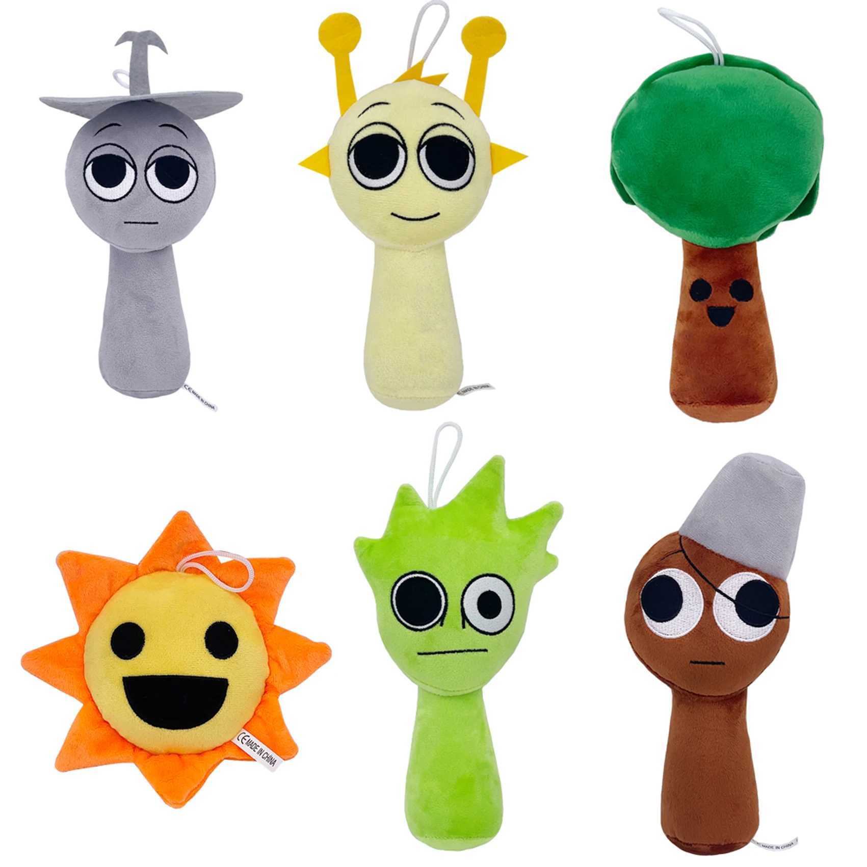 New Sprunki Plush Cartoon Soft Stuffed Pillow Dolls Ornament For Kid Dolls Plush Toys Christmas Customized Gift X241227