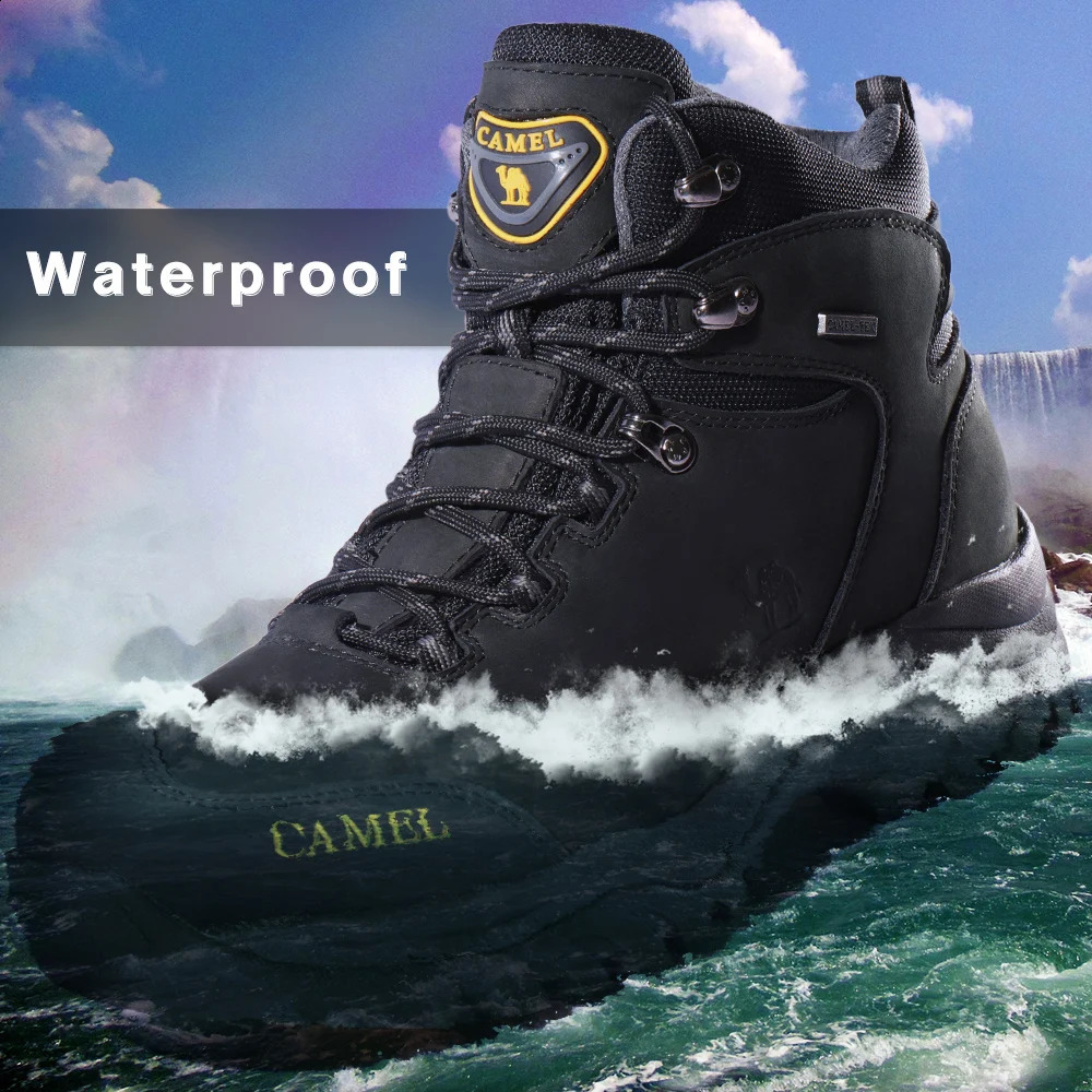 GOLDEN CAMEL Waterproof Hiking Shoes High TopTactical Military Hiking Boots Anti-Slip Man Sneakers Trekking Shoes For Men 241228