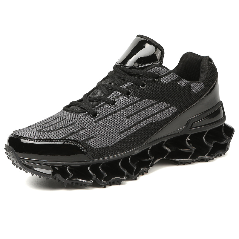 Men Sports Shoes New Fashion Thick Sole Chunky Heel Breathable Versatile Blade Shoes Running Training Sneakers Triple White Grey Red Free shipping