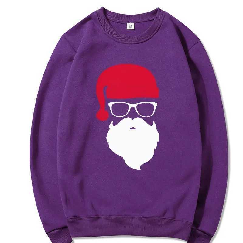 Men/Womens Hoodies Father Christmas Festive Custom Funny Pullovers Round neck Hoody Autumn Hoodies Harajuku Street Sweatshirts X241228