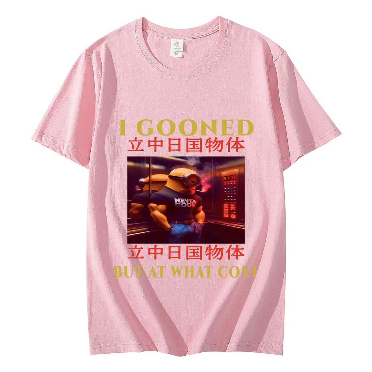 I Gooned But At What Cost Funny Meme T-shirt Y2k Vintage Clothing Short Slve T-shirts Unisex Fashion Casual 100%cotton T Shirt X241228