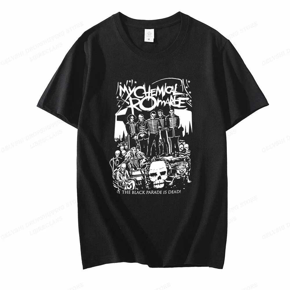 My Chemical Romance T Shirt women Fashion T-shirts cool Hip Hop men Casual Tshirt Summer Vintage Anime unisex Top T X241228