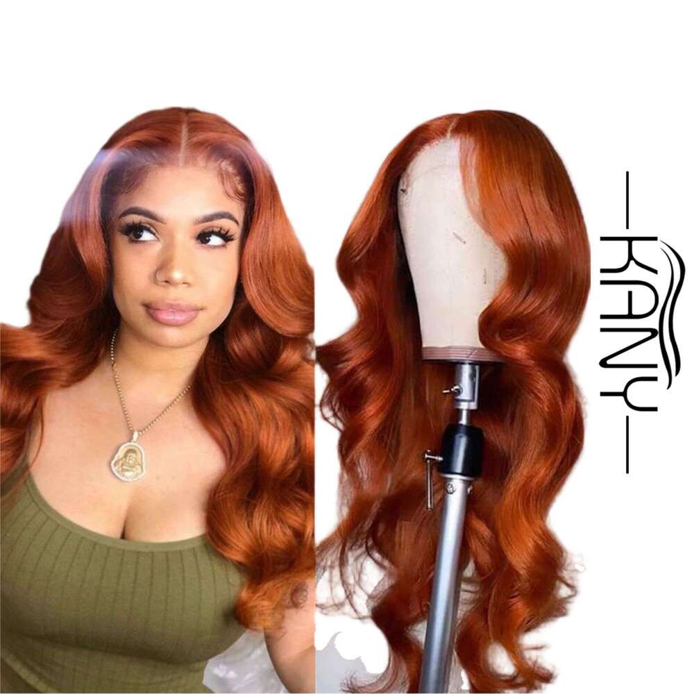 Qingdao Wig Factory Synthetic Front 13 * 4 Futura High Temperature Silk Long Curly Hair Style HD Lace Kq2 Kq2